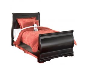 Huey Vineyard Twin Sleigh Bed in Black