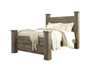 Trinell Queen Poster Bed in Brown