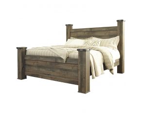 Trinell King Poster Bed in Brown