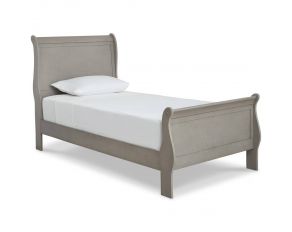 Kordasky Twin Sleigh Bed in Dove Gray