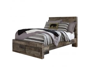 Derekson Storage Full Bed in Multi Gray