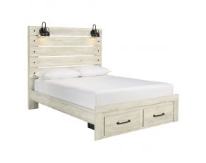 Cambeck Storage Queen Bed in Whitewash