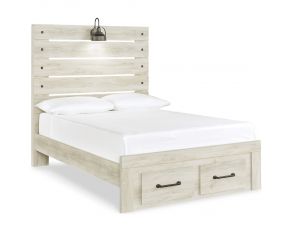 Cambeck Storage Full Bed in Whitewash