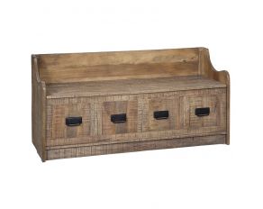 Garrettville Storage Bench in Brown