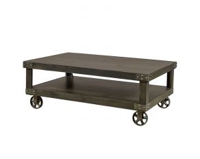 Industrial Cocktail Table in Ghost Black