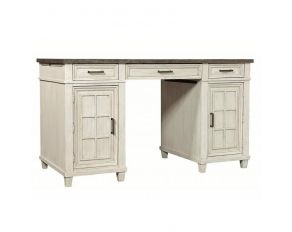 Caraway Farmhouse Crafting Desk in Aged Ivory