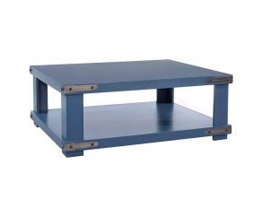 Sawyer Cocktail Table in Malta Blue