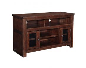 Ashley Furniture Harpan Medium TV Stand in Reddish Brown