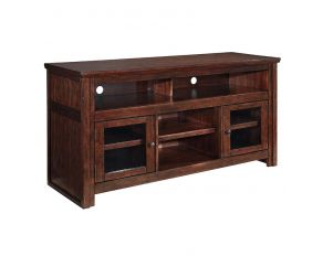 Ashley Furniture Harpan Large TV Stand in Reddish Brown