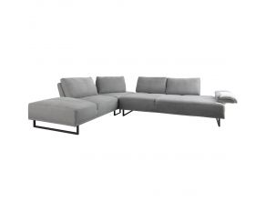 Arden 2 Piece Adjustable Back Sectional in Taupe