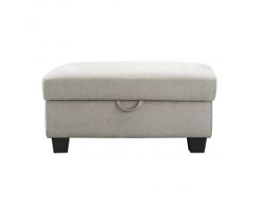 Whitson Upholstered Storage Ottoman in Stone