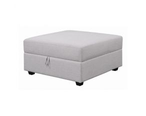 Cambria Square Storage Ottoman in Grey