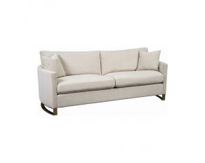 Corliss Upholstered Arched Arms Sofa in Beige