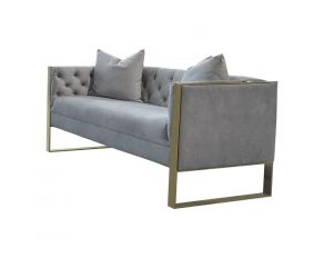 Eastbrook Tufted Back Loveseat in Grey