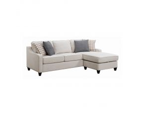 McLoughlin Upholstered Sectional in Cream