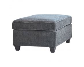 Mccord Upholstered Ottoman in Dark Grey