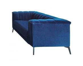 Chalet Tuxedo Arm Loveseat in Blue