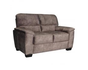 Hartsook Upholstered Pillow Top Arm Loveseat in Charcoal Grey