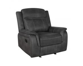 Lawrence Glider Recliner in Charcoal