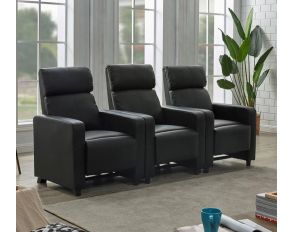 Toohey 3-Piece 3-Seater Home Theater in Black