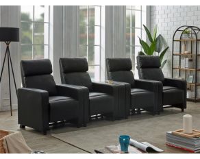 Toohey 5-Piece 4-Seater Home Theater in Black