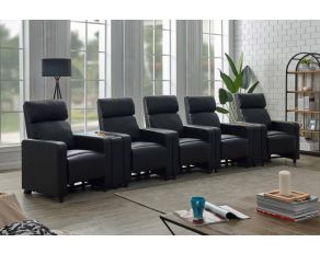 Toohey 7-Piece 5-Seater Home Theater in Black