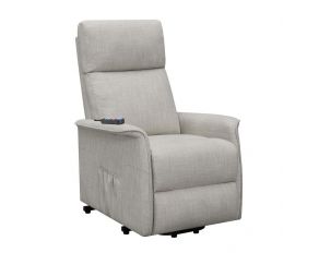 Power Lift Recliner With Wired Remote in Beige
