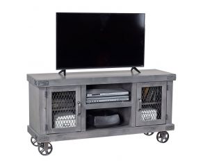 Aspen Home Industrial 55" Console in Smokey Grey