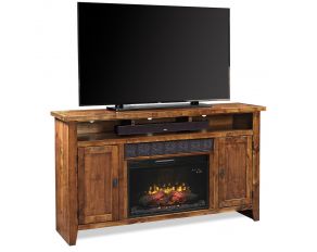 Aspen Home Alder Grove 63" Fireplace Console in Fruitwood