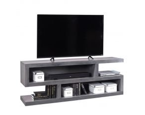 Aspen Home Contemporary Alder 74" Open S Console in Smokey Grey