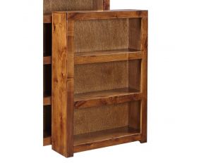 Contemporary Alder 48 inch Bookcase in Fruitwood