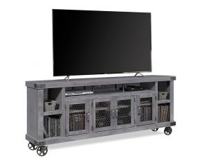 Industrial 84 inch Console in Smokey Grey