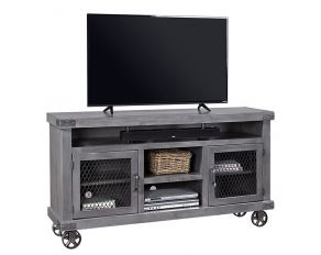 Aspen Home Industrial 65" Console in Smokey Grey