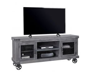 Industrial 74 inch Console in Smokey Grey