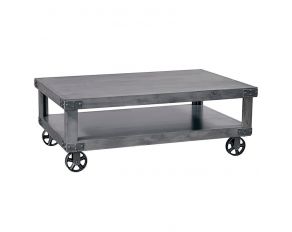 Aspen Home Industrial Cocktail Table in Smokey Grey