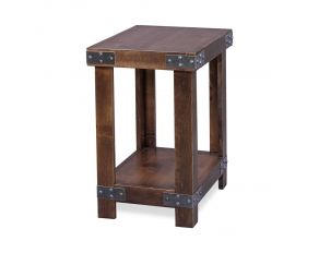 Aspen Home Industrial Chairside Table in Tobacco