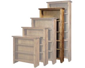 Alder Grove 74 inch Bookcase in Fruitwood