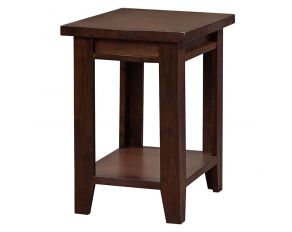 Aspen Home Alder Grove Chairside Table in Tobacco