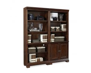 Weston Bookcase Wall in Brown Ale