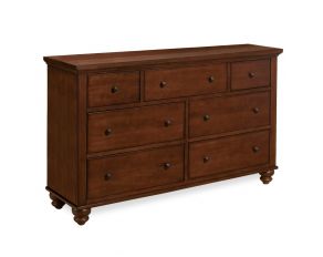 Cambridge Double Dresser in Brown Cherry