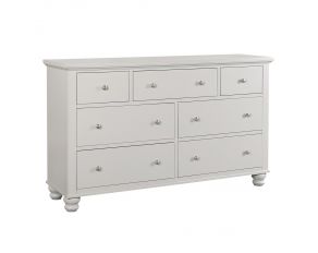 Cambridge Double Dresser in Light Gray Paint