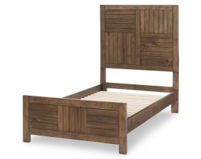 Summer Camp Twin Panel Bed in Brown