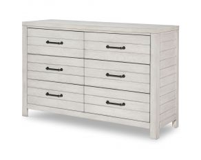 Summer Camp 6-Drawer Dresser in Stone Path Gray