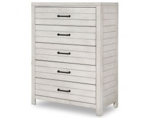 Summer Camp 5-Drawer Chest in Stone Path Gray