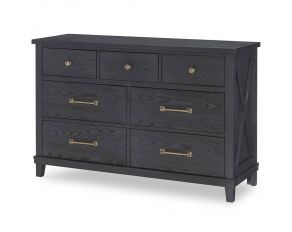 Flatiron 7-Drawer Dresser in Black