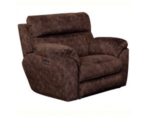 Sedona Power Lay Flat Recliner with Power Headrest and Lumbar in Mocha