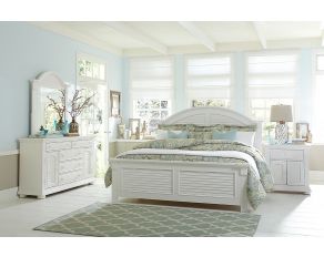 Summer House I Panel Bedroom Collections in Oyster White Finish