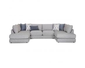 Indy 3 Piece Sectional Chaise in Hartsdale Pewter