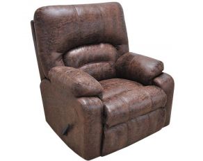 Franklin Dakota Power Rocker Recliner with Integrated USB Port in Bonanza Smokey