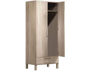 Acme Furniture Odella Wardrobe in Light Oak Finish